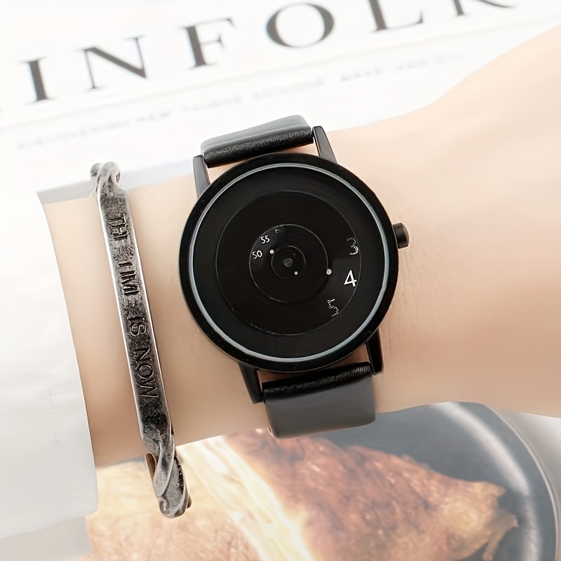 Canvas Strap Watch - 1pcBlack teknolojisi kore baskı Minimalist Trendy