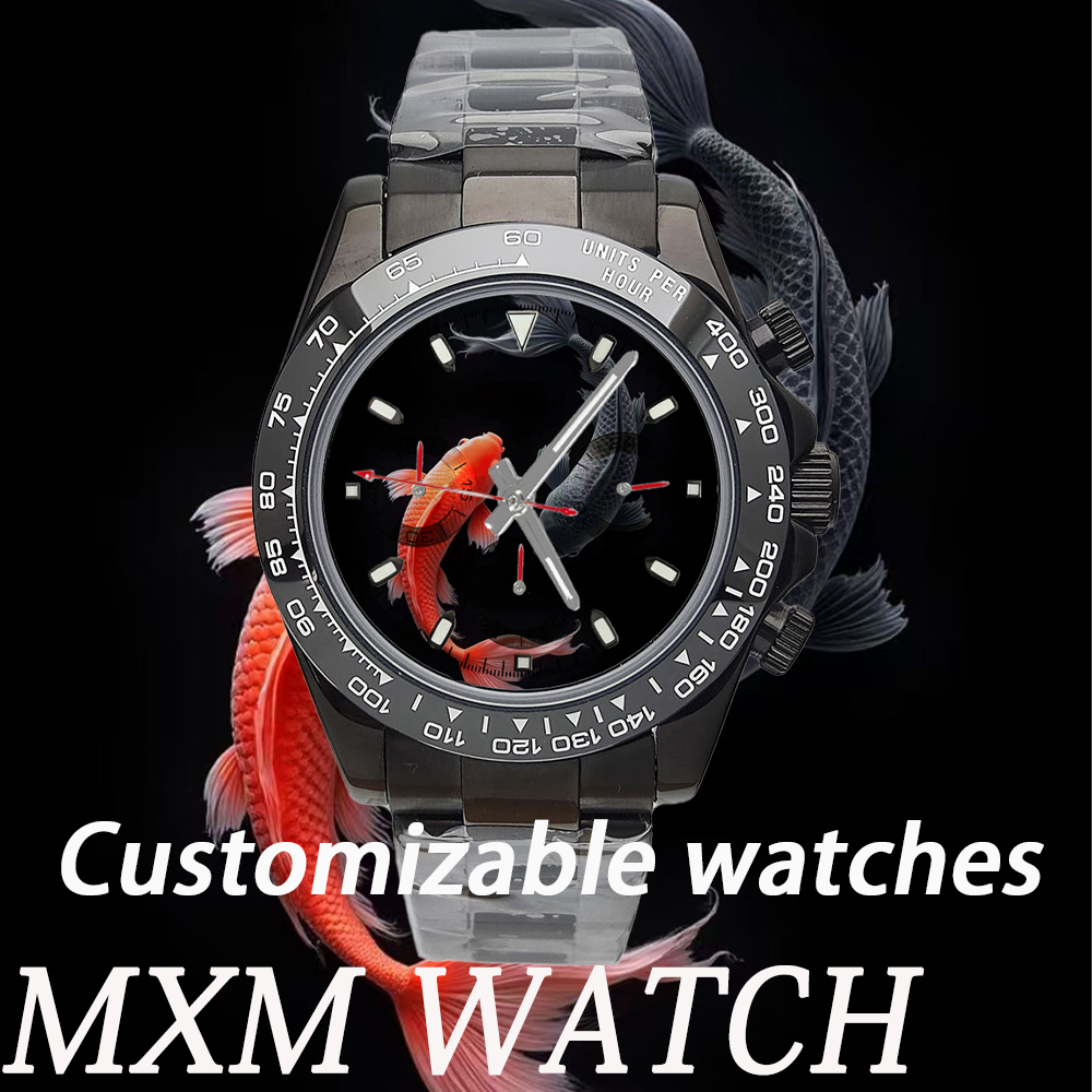 Stainless Bracelet Diver - Özelleştirilmiş Yaratıcı VK63 Saat 39.3mm Erkek