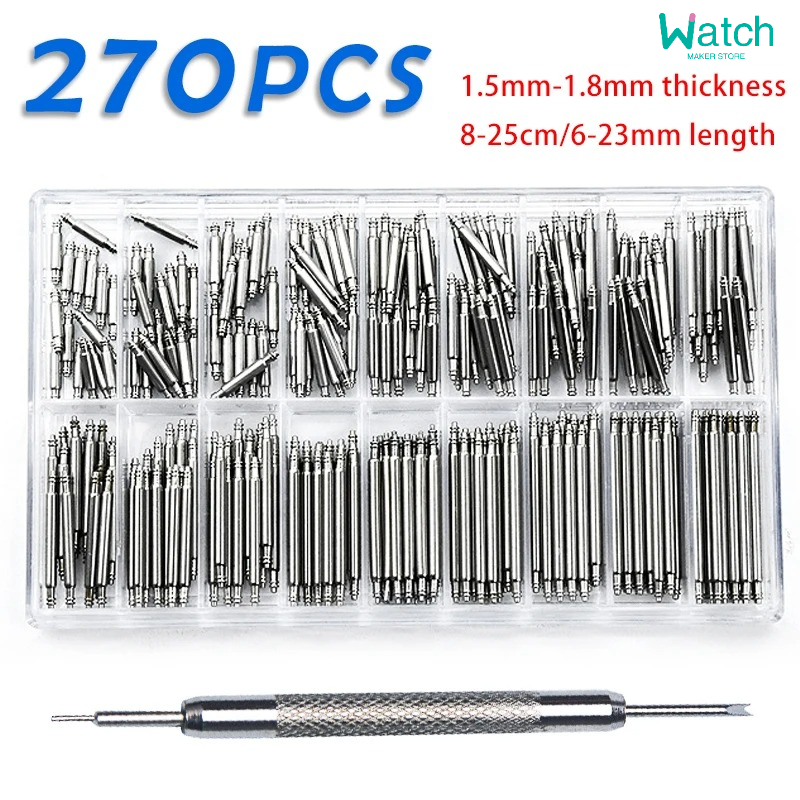Spring Bar Tool Set - 270 adet/takım Paslanmaz Çelik Yay Çubukları