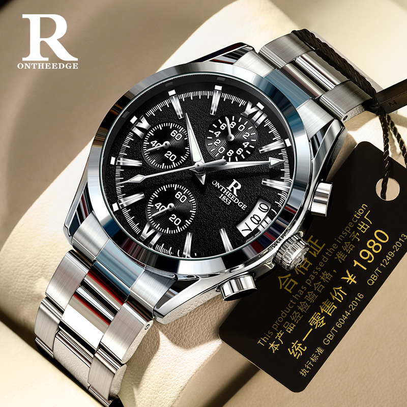 Stainless Bracelet Diver - ONTHEEDGE Yeni Su Geçirmez Altı Pinli