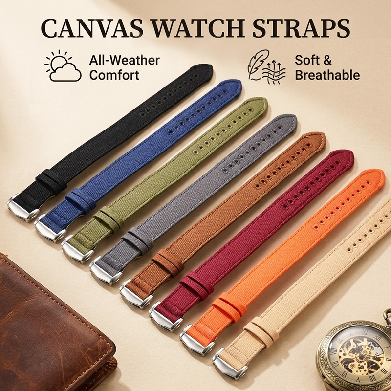 Canvas Strap Watch - Kanvas Saat Kayışı 18/20/22mm Dalış Serisine