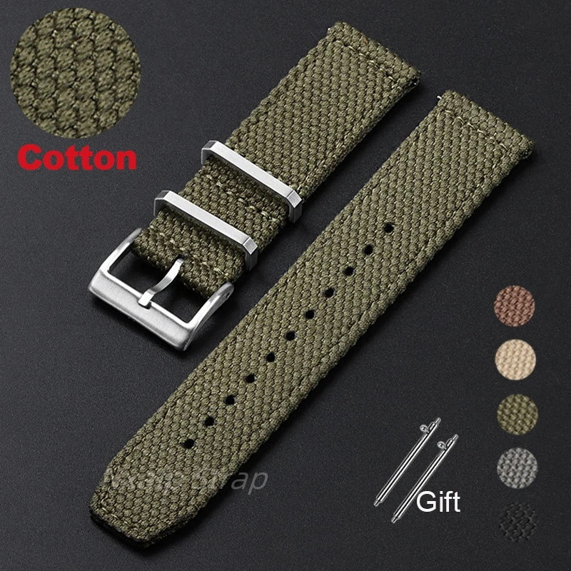 Nato Strap Nylon - 20mm 22mm Naylon Pamuk saat kayışı