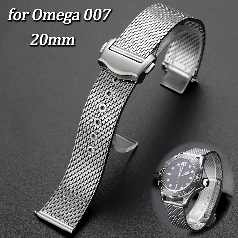 20mm Paslanmaz Çelik Hasır saa - Omega Watch Seamaster incelemesi ve fiyatı