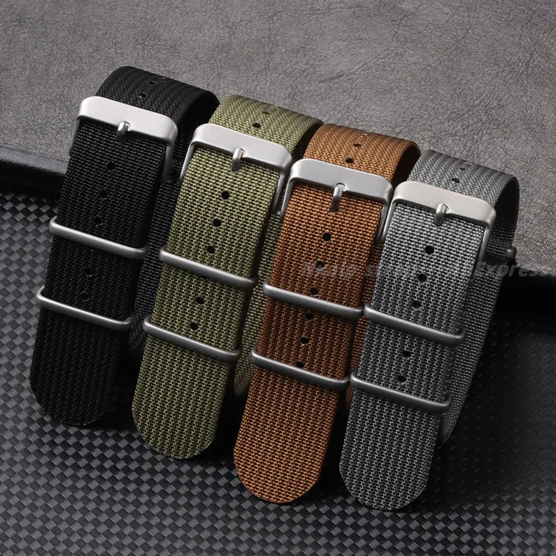 Nervürlü naylon saat kayışı 18 - Nato Strap Nylon incelemesi ve fiyatı