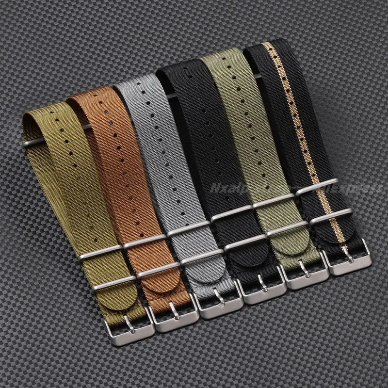 Nervürlü naylon saat kayışı 18 - Nato Strap Nylon incelemesi ve fiyatı