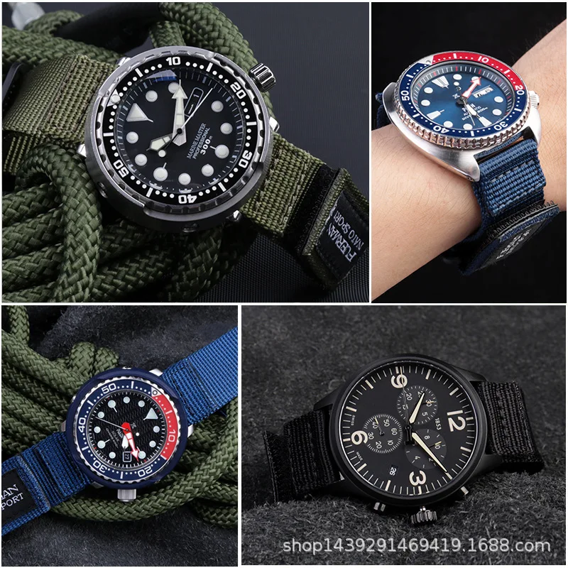 Sıcak üst naylon Nato saat kay - Nato Strap Nylon incelemesi ve fiyatı