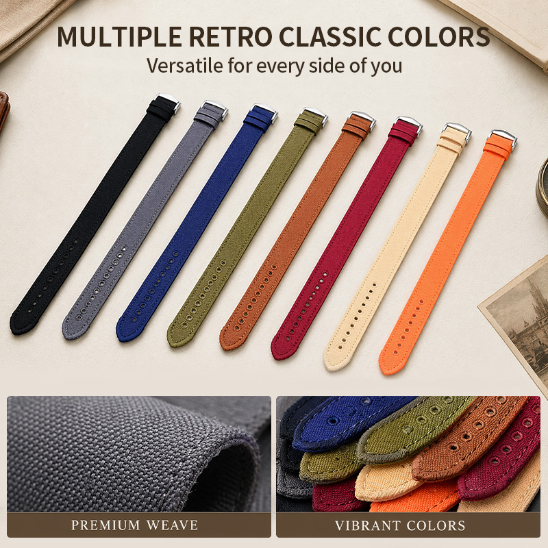 Kanvas Saat Kayışı 18/20/22mm  - Canvas Strap Watch incelemesi ve fiyatı