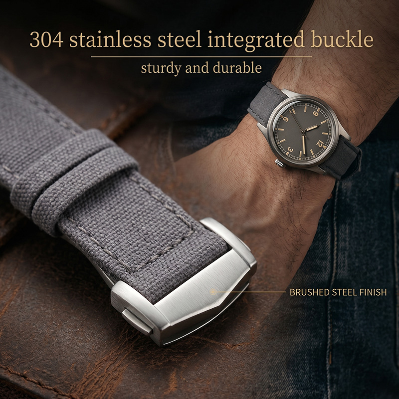 Kanvas Saat Kayışı 18/20/22mm  - Canvas Strap Watch incelemesi ve fiyatı